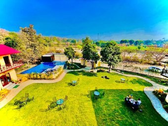 Jungle View Room at Blue River Resort Jim Corbett