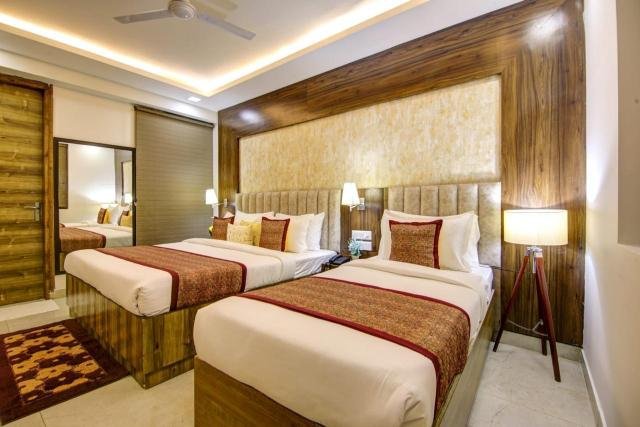 Spacious Premium Suite with City Views at Prithvi Palace